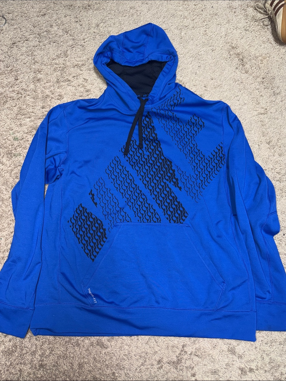 Men's Nike Blue Graphic Hooded Athletic Pullover
